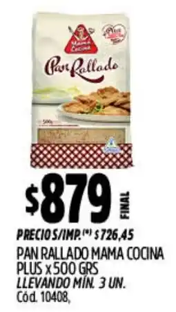 Supermercados Yaguar Pan rallado mama cocina plus oferta