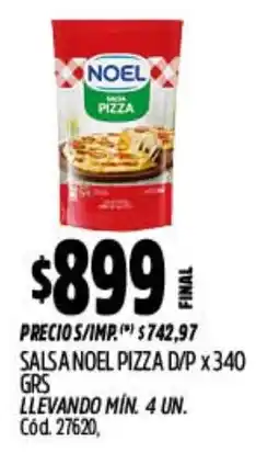 Supermercados Yaguar Noel salsa pizza d/p oferta