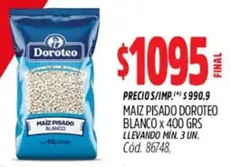 Supermercados Yaguar Doroteo maiz pisado blanco oferta