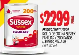 Supermercados Yaguar Sussex familiar rollo de cocina oferta