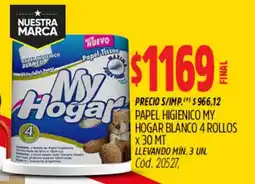 Supermercados Yaguar My hogar papel higienico blanco oferta
