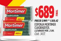 Supermercados Yaguar Mortimer esponja cuadraditos oferta