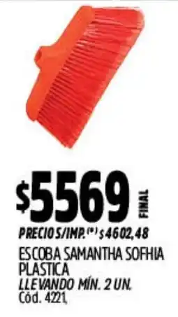 Supermercados Yaguar Escoba samantha sofhia plastica oferta