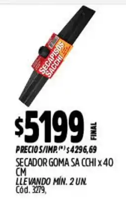 Supermercados Yaguar Secador goma sa cchi oferta