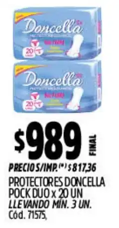 Supermercados Yaguar Doncella protectores pock duo oferta