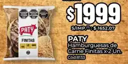 Diarco Paty hamburguesas de carne finitas oferta