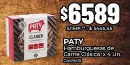 Diarco Paty hamburguesas de carne clásica oferta