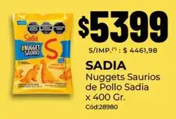 Diarco Sadia nuggets saurios de pollo oferta