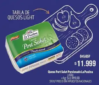 La paulina queso port salut porcionado