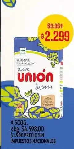 Makro Unión yerba mate oferta
