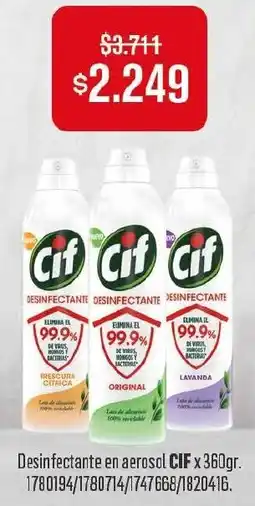 Makro Cif desinfectante en aerosol oferta