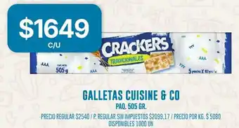 Cuisine & Co galletas paq.