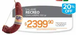 Alvear Recreo salame chacarero oferta