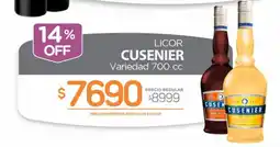 Alvear Cusenier licor variedad oferta