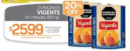 Alvear Vigente duraznos en mitades oferta