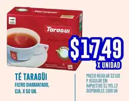 Supermercados Vea Taragüi té filtro diamantado, cja. oferta