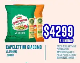 Supermercados Vea Giacomo capelettini vs. sabores oferta