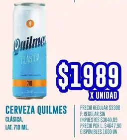 Supermercados Vea Quilmes cerveza clásica, lat. oferta