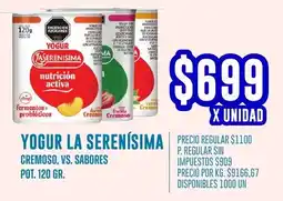 Supermercados Vea La serenísima yogur cremoso, vs. sabores pot. oferta