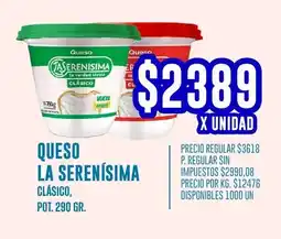 Supermercados Vea La serenísima queso clásico, pot. oferta