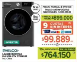 Carrefour Maxi Philco lavasecarropas oferta
