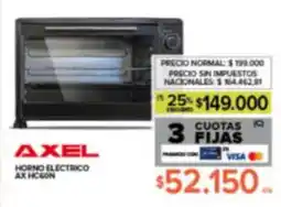 Carrefour Maxi Axel horno electrico AX HCGON oferta
