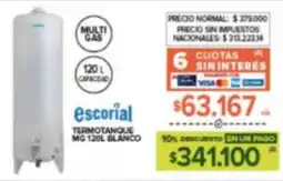 Carrefour Maxi Escorial termotanque oferta