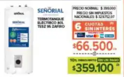 Carrefour Maxi Señorial termotanque electrico bol tesz 96 zafiro oferta