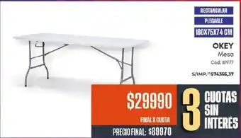 Okey mesa
