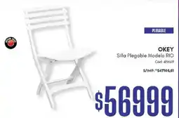 Diarco Okey silla plegable modelo rio oferta