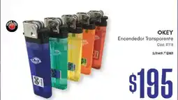 Diarco Okey encendedor transparente oferta