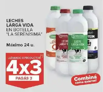La serenísima leches larga vida en botella