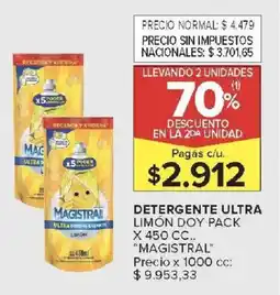 Carrefour Market Magistral detergente ultra limón doy pack oferta