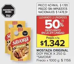 Carrefour Market Savora mostaza original doy pack oferta