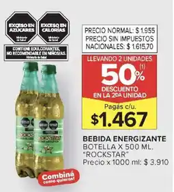 Carrefour Market Rockstar bebida energizante botella oferta