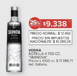 Carrefour Market Sernova vodka botella oferta