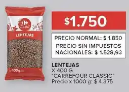 Carrefour Market Carrefour classic lentejas oferta