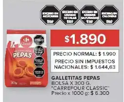 Carrefour Market Carrefour classic galletitas pepas bolsa oferta
