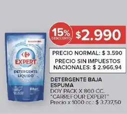 Carrefour Market Carrefour expert detergente baja espuma doy pack oferta