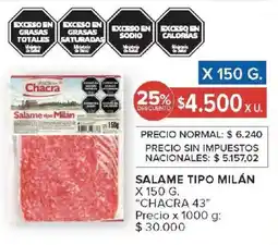 Carrefour Market Chacra 43 salame tipo milán oferta
