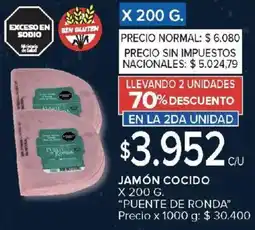 Carrefour Market Puente de ronda jamón cocido oferta