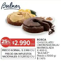 Carrefour Market Bulnez rosca chocolate/ limón/naranja/ marmolada oferta