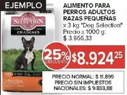 Carrefour Market Dog selection alimento para perros adultos razas pequeñas oferta