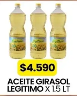 Autoservicio Capo Legitimo aceite girasol oferta