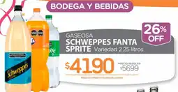 Alvear Schweppes fanta sprite variedad oferta