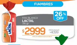 Alvear Lactal pan blanco oferta