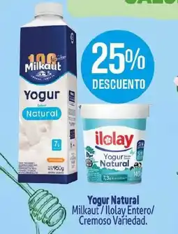 Makro Yogur natural milkaut/ilolay entero/ cremoso variedad oferta