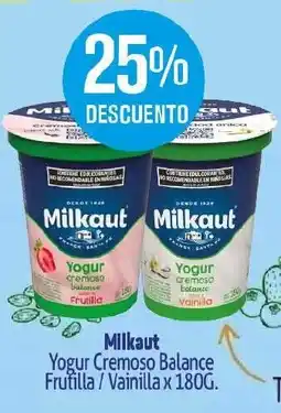 Makro Milkaut yogur cremoso balance frutilla/vainilla oferta