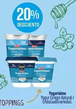 Makro Yogurisimo yogur griego natural/ endulzadovariedad oferta