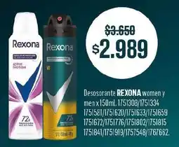 Makro Rexona desosorante women y men oferta